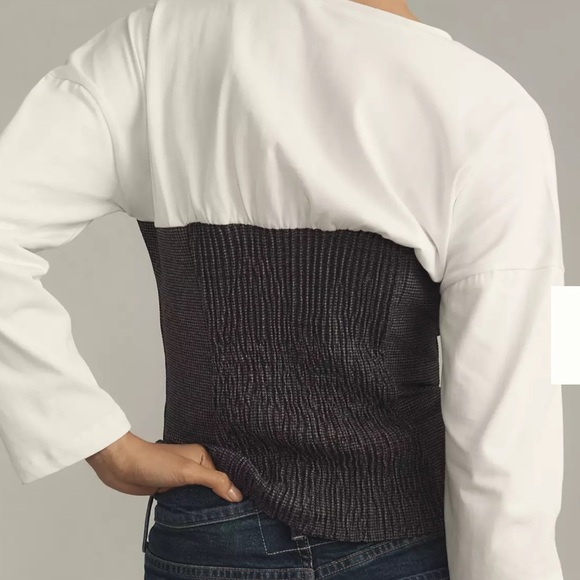 Maeve Twofer Long-Sleeve Corset Top - Picture 3 of 14